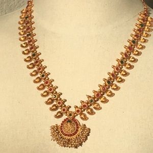 Indian Mango & Seed Pearl Necklace